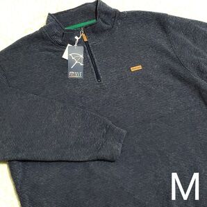 新品 ArnoldPalmer アーノルドパーマー 裏起毛 ハーフジップ トレーナー メンズ 紳士 M 長袖 スウェット グレー