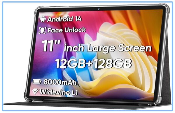 Android 14 タブレット 11インチ COLORROOM 10インチ以上 タブレット 12GB+128GB+1TB拡張