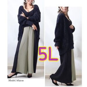 【値下げ中】4XL 5L 6L 大きいサイズ レディース プリーツ ウエストゴム