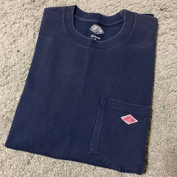 ダントン Tシャツ ネイビー メンズ 38