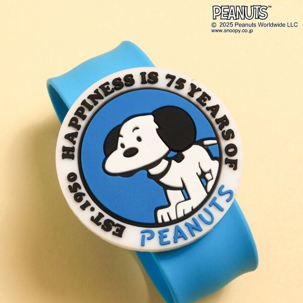 PEANUTS 75周年デザイン 虫よけバンド スヌーピー