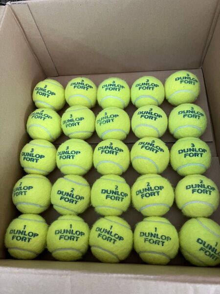 ダンロップフォート 中古テニスボール 80球 DUNLOP 硬式テニスボール