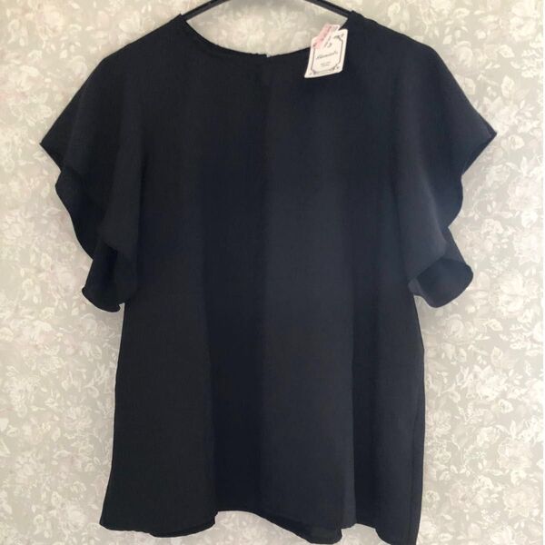 トップス ブラウス 黒 Lサイズ 未使用 タグ付き