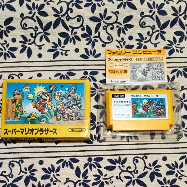 スーパーマリオブラザーズ 箱 説明書付属 ファミコン