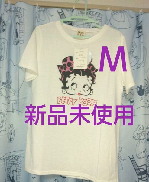クーポンで200円引き!新品未使用 レディース半袖Tシャツ Mサイズ ベティブープ 婦人服 カットソー トップス
