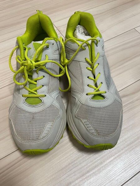 DUNLOP(ダンロップ)/DM216/ランニングシューズ グレー/ライム/26.5cm メンズ スポーツ