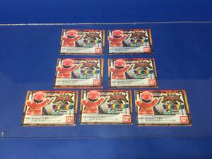  Bakuryuu Sentai Abaranger ga tea. cardboard 7 sheets [ Mini book ][ rare ][ sofvi collection ]