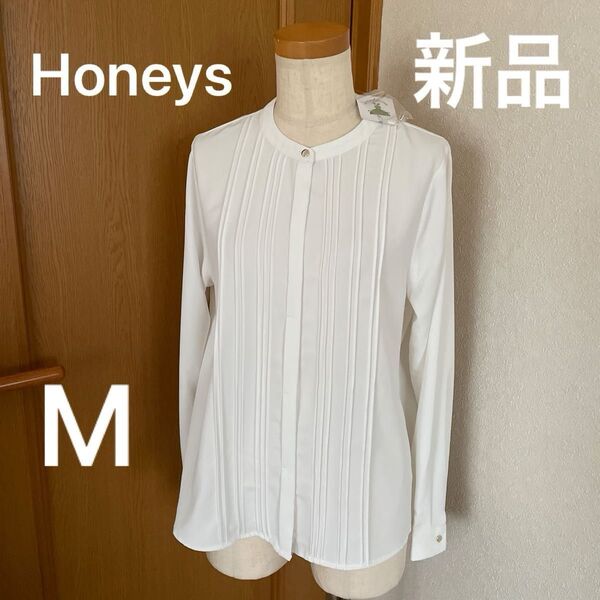 新品 Honeys ハニーズ シフォンブラウス ピンタック