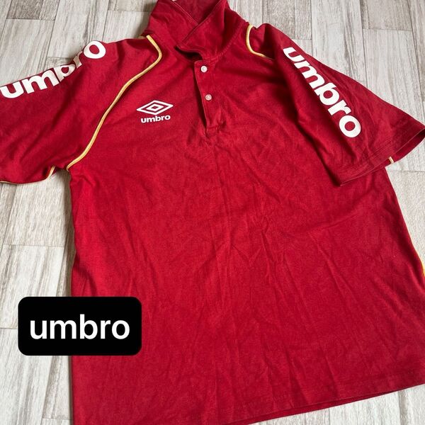 umbro アンブロ ポロシャツ レッド 半袖