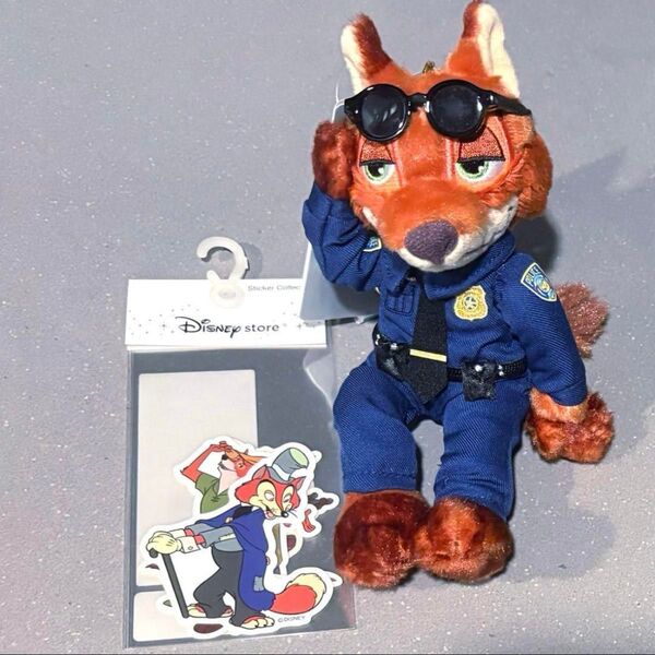 ディズニー ニック・ワイルド ぬいぐるみキーホルダー・キーチェーン シール