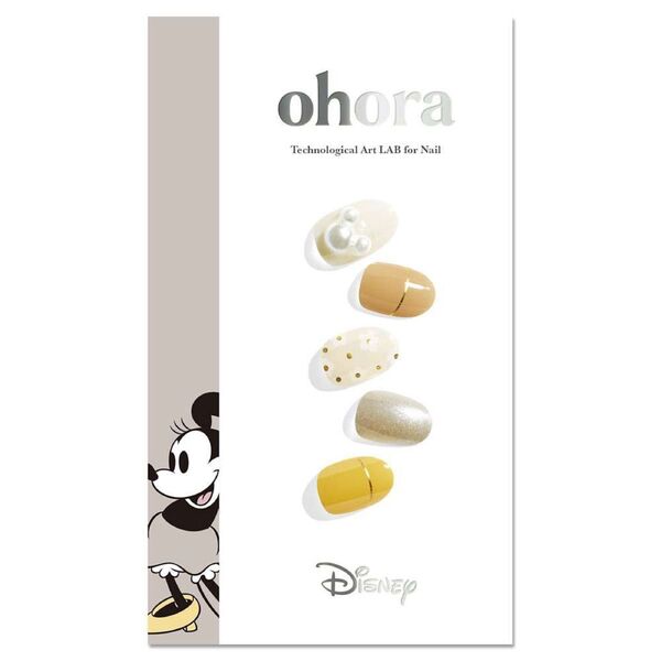 【ohora】ベージュ ミニー ネイルシール セミキュアジェルネイル