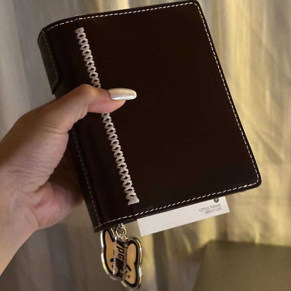 おすすめ! ミニ6 pocket A7 サイズ システム手帳カバー all in one 2つの金属リング