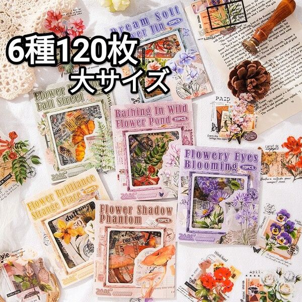 新!C27 初見花語 大サイズ ステッカー シール コラージュ素材
