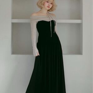 AND MARY Olga offshoulder dress