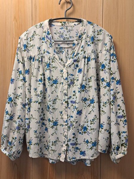 小花柄 ブラウス 体型カバー 涼しい