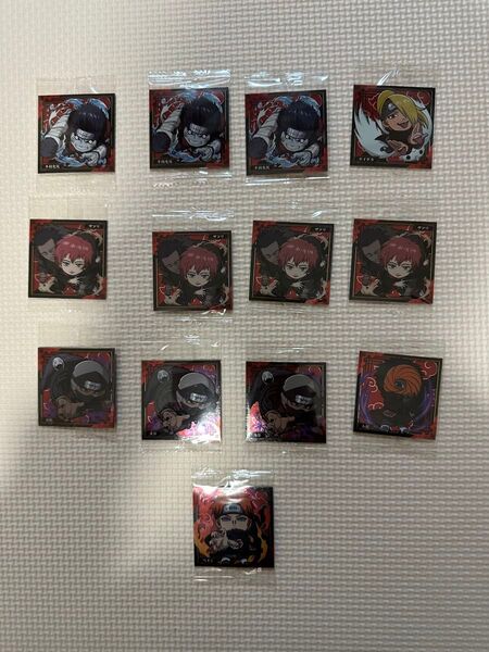 ナルト NARUTO にふぉるめーしょん シール ウエハース ステッカー 暁