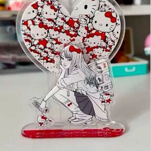 富江 伊藤潤二 アクリルスタンド ギャル富江 ハローキティ サンリオ 漫画 アニメ 朝日ソノラマ インポート ノベルティ
