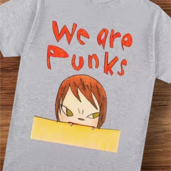 奈良美智 Tシャツ XLサイズ we are punks グレー