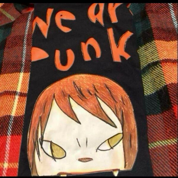 奈良美智 Tシャツ XLサイズ we are punks 黒 キャンバスアート