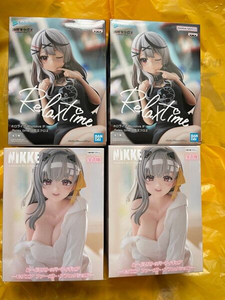 4体セット ホロライブ hololive Relaxtime 沙花叉クロヱ 勝利の女神 NIKKE モダニア ぬーどる フィギュア
