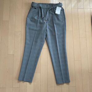 新品未使用 テーパードパンツ グレー グレンチェック