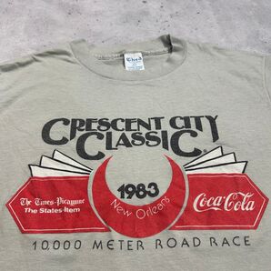 80s "Coca-Cola" USA製 企業t イベントt ビンテージt Ched 袖裾シングルステッチ