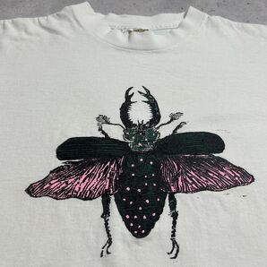 90s USA製 クワガタt ムシt アートt ビンテージt TENNESSEE RIVER GOLD 袖裾シングル