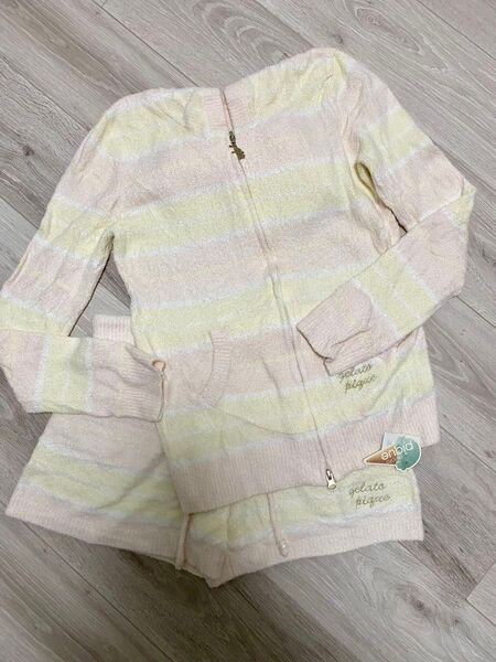 gelato pique ジェラートピケ ボーダーパーカー ショートパンツ セットアップ