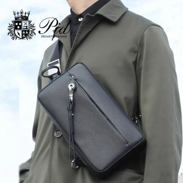 PID ピーアイディー ボディバッグ ワンショルダー 牛革 レザー セルヴァ selva PAP 205 定価 18150円