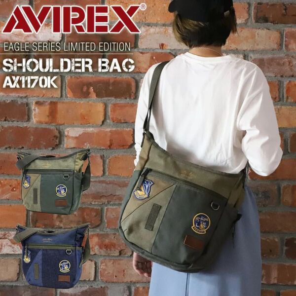 約半額 @9350 TOMCAT SHOULDER BAG ショルダーバッグ AVIREX TOP GUN 2 AX 1170