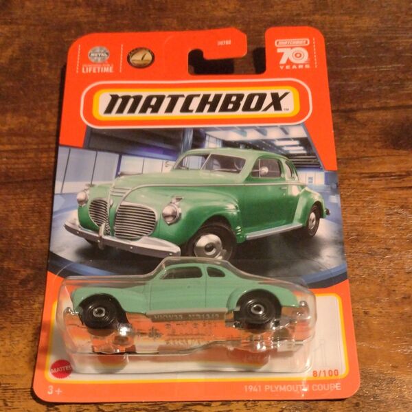 MATCHBOX マッチボックス ミニカー 1941 Plymouth Coupe 8/100 グリーン 未開封