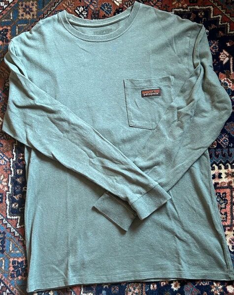 パタゴニア メンズロングスリーブワークポケットTシャツXS