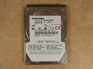 △B/322●東芝 TOSHIBA☆2.5インチHDD(ハードディスク)☆80GB SATA300 5400rpm☆MK8052GSX☆中古品