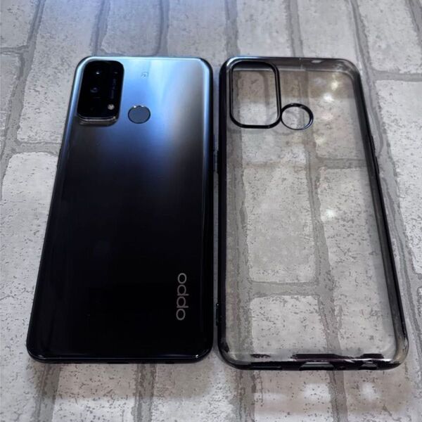 【超美品】OPPO Reno5 A シルバーブラック 本体のみ SIMフリー おまけ スマホケース ブラック スマートフォン