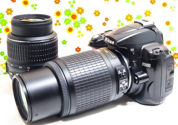 ニコン Nikon D5000☆ダブルレンズセット☆スマホに転送!☆初心者の方に