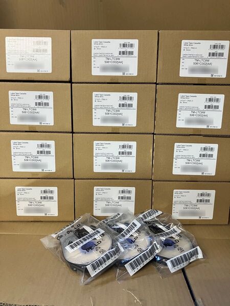 CANON ラベルテープカセット TM-LTC9W 9mm×30m 白 (3個入り/箱)※ 12箱セット