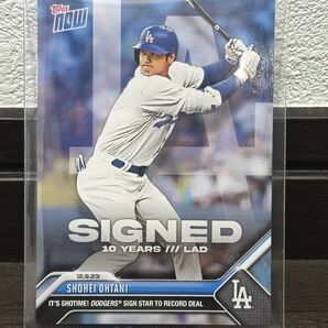 Topps 大谷翔平 ドジャース 契約記念カード