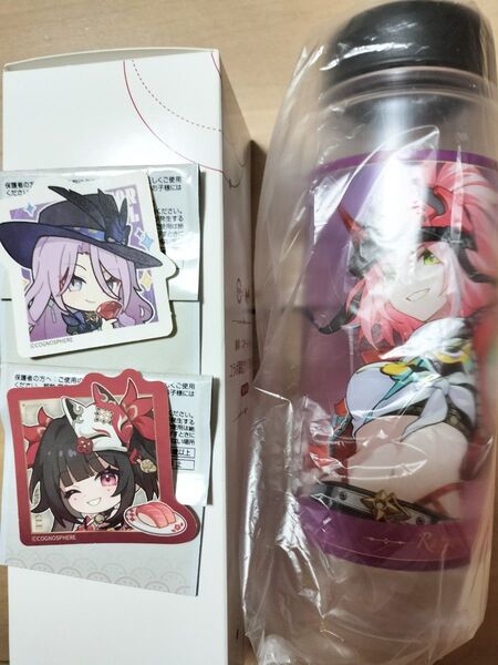 崩壊スターレイル スシローコラボ〈乱破 クリアボトル〉〈ジェイド・花火 ステッカー〉