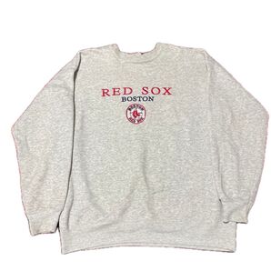 Red Sox レッドソックス スウェット 00s 刺繍ロゴトレーナー グレー 古着 ヴィンテージ