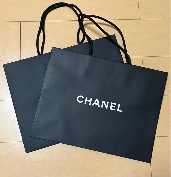 CHANEL シャネル ショッパー ショップ袋 紙袋 大サイズ 2枚セット