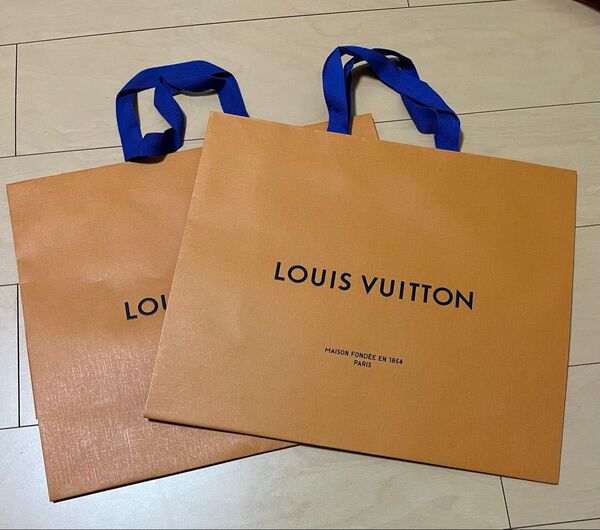 LOUIS VUITTON ルイヴィトン ショッパー ショップ袋 2枚セット 大サイズ ショッピングバッグ