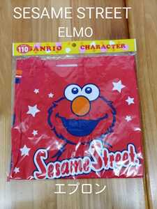 [新品タグ付] SESAME STREET ELMO★サイズ１１０★男児女児兼用エプロン