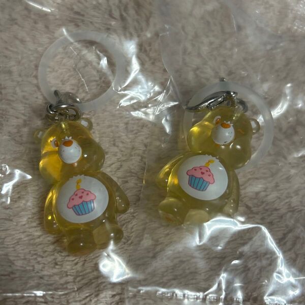 Care Bears クリアマスコットチャームイエロー めじるしアクセサリー