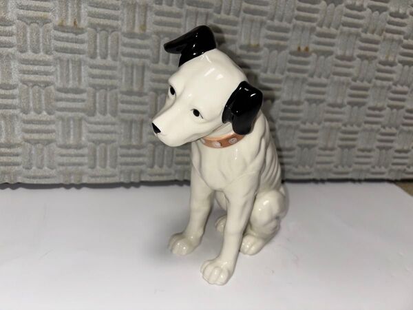 ◆日本ビクター ニッパー犬 陶器置物 高さ21cm◆大き目の存在感のある貴重な美品モデルです◆