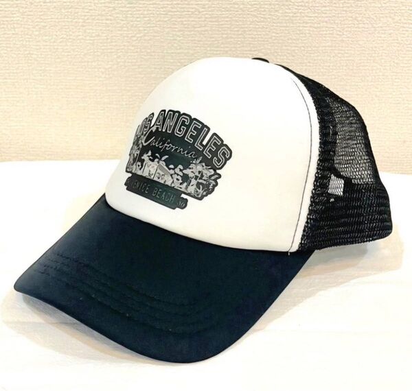 【大人気!】キャップ 野球帽 メッシュキャップ 帽子 黒 ブラック ロゴ アメカジ メンズ レディース
