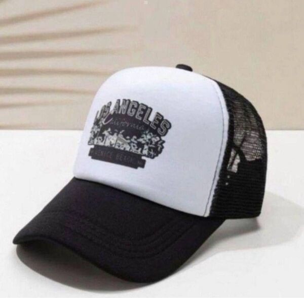 【大人気!】キャップ 野球帽 メッシュキャップ 帽子 黒 ブラック ロゴ アメカジ メンズ レディース