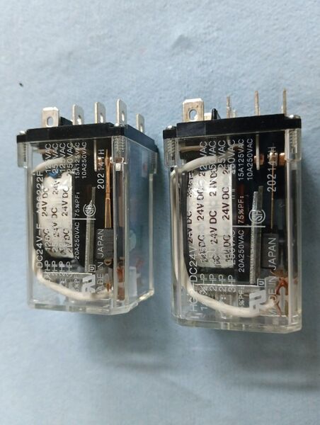 Panasonic 汎用リレー HG2-DC24V-F AP6222F 2個セット