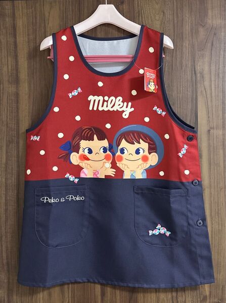 新品 ペコちゃん ポコちゃん エプロン 保育士