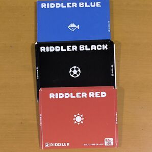 RIDDLER 謎解き リドラ 3点セット RED BLUE BLACK レッド ブルー ブラック