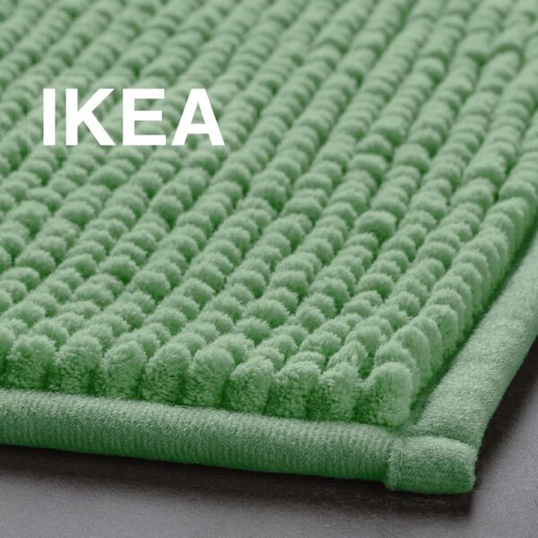 【新品/未使用】IKEA イケア バスマット(トフトボー TOFTBO)ライトグリーン